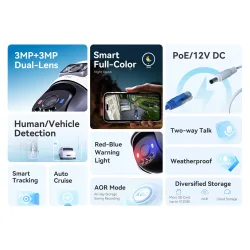 IMOU POE Camera PS70F 3MP+3MP Dual Lens PanTilt Outdoor