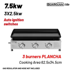 BORMANN Elite BBQ1810 Grill Υγραερίου με 3 Εστίες Plancha BORMANN ELITE BBQ1810