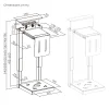 BRATECK βάση γραφείου για PC CPB29-01, universal, μεταλλική, έως 30kg