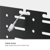 BRATECK cable management γραφείου CC11-20-2, μεταλλικό, 768x63x307mm, μαύρο