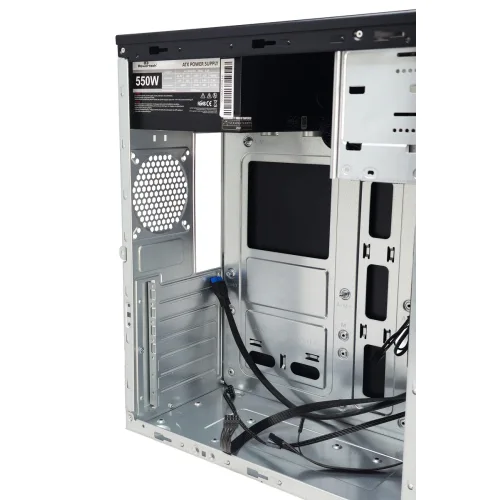 POWERTECH PC Case PT-1563 με 550W PSU, ATX Midi, 376.6x175x408.5mm, μαύρο