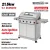 BORMANN Elite BBQ7061 Ψησταριά Υγραερίου LEGEND 6+1 Εστιών με Μαντεμένια Σχάρα LUXURY TYPE BORMANN ELITE BBQ7061