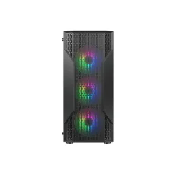 CC-COUGAR Case MX110 Mesh-G RGB Tempered Glass Middle ATX Black (4x120mm RGB fans preinstalled)