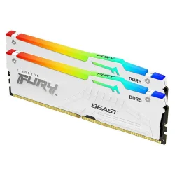KINGSTON Memory KF556C40BWAK2-32 FURY Beast White RGB DDR5, 5600MT/s, 32GB,KIT OF 2