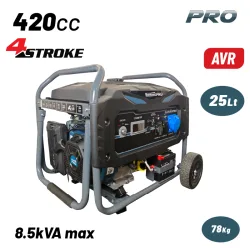 BORMANN Pro BGB8010 Γεννήτρια Βενζίνης Συνεχ. Απόδοση 6000W,420cc,Mίζα και Μπαταρία AVR,Τροχοί BORMANN Pro BGB8010