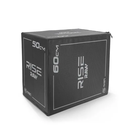 Πλειομετρικό Κουτί Plyo Box Raw Rise 40x50x60 cm - Μαύρο