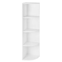Vasagle Γωνιακή Ξύλινη Ραφιέρα με 4 Ράφια 30 x 30 x 129.5 cm  (LBC42WT) (VASLBC42WT)
