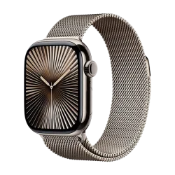 Watch Apple Watch Series 10 GPS + Cellular 42mm Natural Titanium Case with Sport Band S/M - Natural Mil