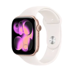 Watch Apple Watch Series 11 (2025) GPS 46mm Rose Gold Aluminium Case with Light Blush Sport Band M/L - Rose Gold