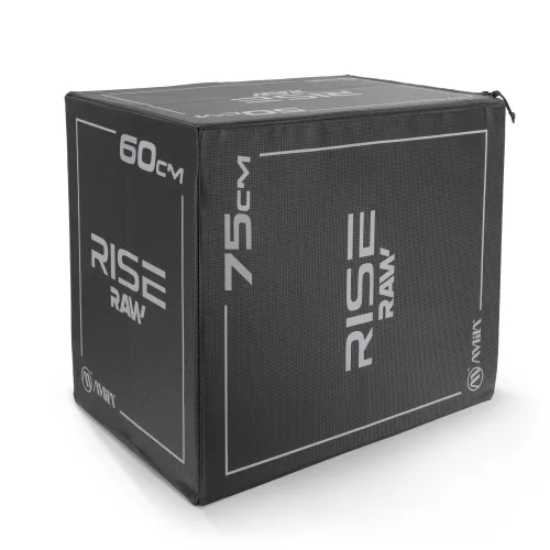 Πλειομετρικό Κουτί Plyo Box Raw Rise 50x60x75 cm - Μαύρο
