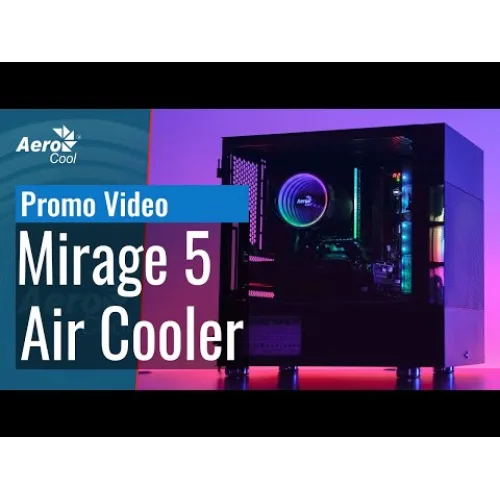 Aerocool Mirage 5 Ψύκτρα Επεξεργαστή για Socket AM4/1200/115x/AM3/AM3+ με ARGB Φωτισμό