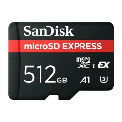SanDisk Express MicroSD 512GB A1 UHS-I e UHS-II for Switch2 (SDSQXFN-512G-GN4NN) (SANSDSQXFN-256G-GN4NN)