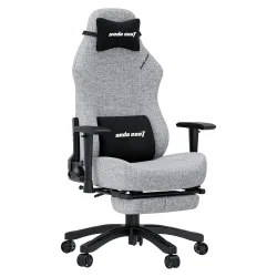 ANDA SEAT Gaming Chair LUNA PRO Grey Fabric w/Footrest