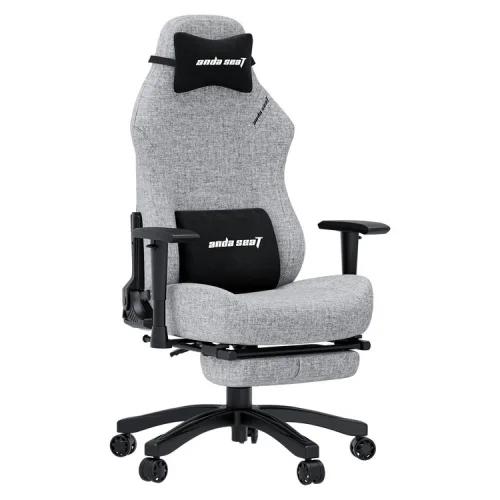 ANDA SEAT Gaming Chair LUNA PRO Grey Fabric w/Footrest
