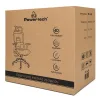 POWERTECH καρέκλα γραφείου PT-1633 με μπράτσα και ανάκλιση, ρυθμιζόμενο ύψος, μαύρη