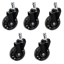 POWERTECH σετ ανταλλακτικά ροδάκια για PT-1633 καρέκλα γραφείου, 5τμχ