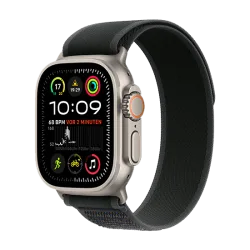 Watch Apple Watch Ultra 2 (2024) LTE 49mm Natural Titanium Case with Trail Loop S/M - Black