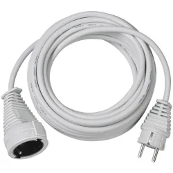 Brennenstuhl Quality plastic extension cable 10m white H05VV-F 3G1,5 (1168460) (BNN1168460)