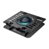 POWERTECH βάση & ψύξη laptop PT-1630 έως 17", 110mm LED fan, μεταλλική, μαύρη