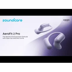 Soundcore by Anker AeroFit 2 Pro Earbud / Open Ear Bluetooth Handsfree Ακουστικά με Αντοχή στον Ιδρώτα και Θήκη Φόρτισης Μαύρα