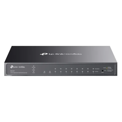 TP-LINK Switch TL-SG2210P, 8-Port Gigabit Smart PoE Switch with 2 SFP Slots