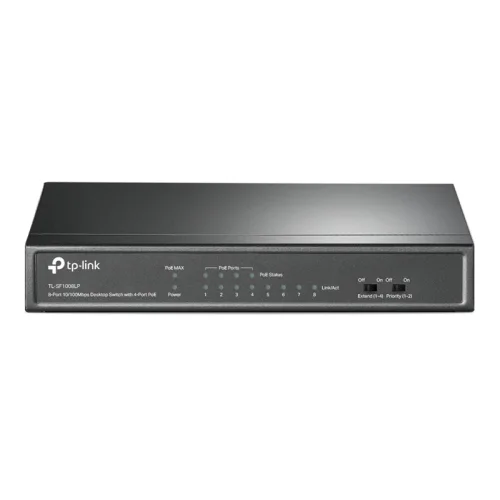 TP-LINK 8-Port 10/100 Mbps Desktop Switch with 4-Port PoE (TL-SF1008LP) (TPTL-SF1008LP)
