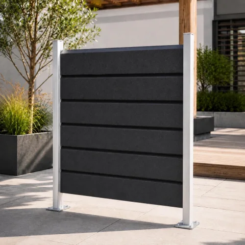 WPC Τάβλα Περίφραξης 2,4 x 12,5 x 600εκ. - Ανθρακί