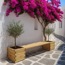 Παγκάκι γλάστρας 50εκ. σε 3 μήκη ΠΑΓΚΑΚΙ ΓΛΑΣΤΡΑΣ 50 x 100εκ.