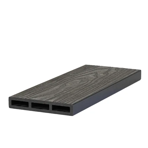 WPC 3D σανίδα περίφραξης 2 x 12 x 360εκ. -γκρι σκούρο