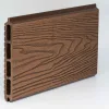 Σανίδα πάνελ WPC 3D 2 x 16 x 180εκ. - καφέ