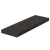 Τάβλα μασίφ WPC 3D wood 1,7 x 9 x 360εκ. - γκρι σκούρο