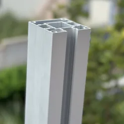 Κολώνα ανοδιωμένο αλουμίνιο ματ - 7,5 x 7,5 x 100εκ.