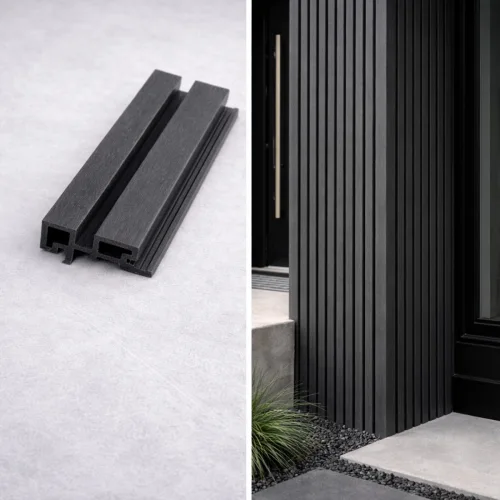 Γωνία για 3D επένδυση Πηχάκι  4,6 x 8,9 x 290εκ. - γκρι σκούρο