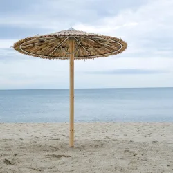 Ομπρέλα παραλίας από καλάμι Ø220εκ.
