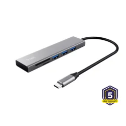 HUB USB-C TRUST HALYX & CARDREADER 24191