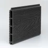 Σανίδα πάνελ WPC 3D 2 x 16 x 180εκ. - γκρι σκούρο