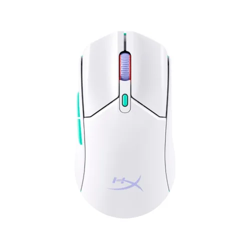 HyperX Pulsefire Haste 2 Core Wireless Gaming Mouse - White/Green/Purple - 8R2E7AA