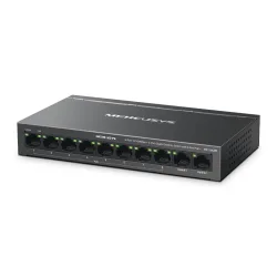 Mercusys 8-Port 10/100 Mbps + 2-Port Gigabit Desktop Switch with 8-Port PoE+ (MS110CMP) (MERMS110CMP)