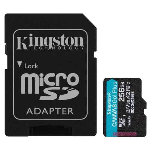 256GB microSDXC CANVAS GO PLUS G4 + ADP