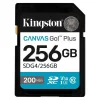 Kingston SD 256GB Canvas Go Plus 200/MB/s C10 U3 V30 (SDG4/256GB) (KINSDG4-256GB)