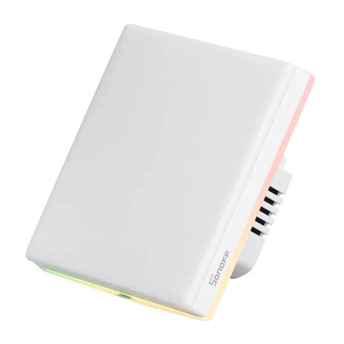 SONOFF smart διακόπτης T5-1C-86 με LED φωτισμό, μονός, Wi-Fi, λευκός