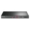 Mercusys 16-Port 10/100Mbps + 2-Port Gigabit Rackmount Switch with 16-Port PoE+ (MS118CP) (MERMS118CP)