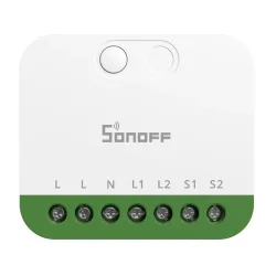 SONOFF smart διακόπτης MINI DUO, 2 κανάλια, WiFi, συμβατός με Matter, 16A, λευκός