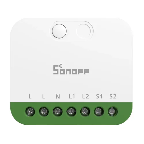 SONOFF smart διακόπτης MINI DUO, 2 κανάλια, WiFi, συμβατός με Matter, 16A, λευκός