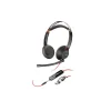 Poly Blackwire 5220 Stereo USB-C Headset +3.5mm Plug +USB-C/A Adapter - 93S88AA