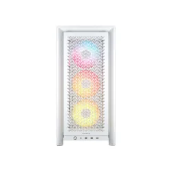 CORSAIR Case 4000D FRAME LCD ARGB (Mid-Tower, TG, White) - PN CC- 9011327-WW