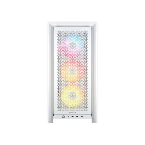 CORSAIR Case 4000D FRAME LCD ARGB (Mid-Tower, TG, White) - PN CC- 9011327-WW