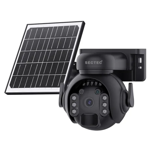 SECTEC smart ηλιακή κάμερα ST-515C-3M-4G-BK, 3MP, 4G, SD, PTZ, IP65