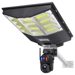 SECTEC smart ηλιακή κάμερα ST-LC598-EU με προβολέα, dual lens, 3MP, 4G, SD, PTZ, IP66