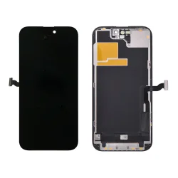 TW INCELL LCD για iPhone 14 Pro, camera-sensor ring, earmesh, μαύρη